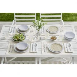 Taryn Melamine Dinner Bowls in Ribbed Solid White (Set of 6) by StyleWell -Dinnerware Shop white stylewell bowls ff5849wht 40 1000
