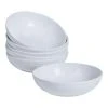 Taryn Melamine Dinner Bowls in Ribbed Solid White (Set of 6) by StyleWell -Dinnerware Shop white stylewell bowls ff5849wht 64 1000