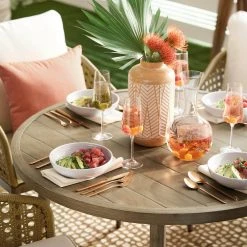 Taryn Melamine Dinner Bowls in Ribbed Solid White (Set of 6) by StyleWell -Dinnerware Shop white stylewell bowls ff5849wht fa 1000