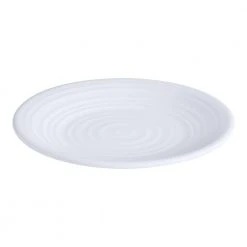 Taryn Melamine Salad Plates in Ribbed Solid White (Set of 6) by StyleWell -Dinnerware Shop white stylewell salad plates dessert plates ff5879wht 77 1000