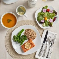 16-Piece Casual White Ceramic Dinnerware Set (Service for 4) by Tabletops Gallery 15 16-Piece Casual White Ceramic Dinnerware Set (Service for 4) by Tabletops Gallery -Dinnerware Shop white tabletops gallery dinnerware sets ttu u3660 ec 66 1000