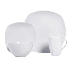 16-Piece Casual White Ceramic Dinnerware Set (Service for 4) by Tabletops Gallery 16 16-Piece Casual White Ceramic Dinnerware Set (Service for 4) by Tabletops Gallery -Dinnerware Shop white tabletops gallery dinnerware sets ttu u3660 ec c3 1000