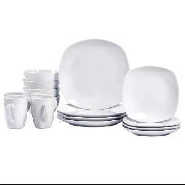 16-Piece Casual White Ceramic Dinnerware Set (Service for 4) by Tabletops Gallery 12 16-Piece Casual White Ceramic Dinnerware Set (Service for 4) by Tabletops Gallery - Image 10