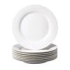 Basic White Stoneware Dinner Plate (Set Of 8) by THOMSON POTTERY