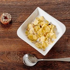 Series Cloris 6-Piece Cereal Bowls 5.5 in. Ivory White Porcelain Ceramic Square Breakfast (Service Set for 6) by vancasso 12 Series Cloris 6-Piece Cereal Bowls 5.5 in. Ivory White Porcelain Ceramic Square Breakfast (Service Set for 6) by vancasso -Dinnerware Shop white vancasso bowls cloris lw c05 4f 1000