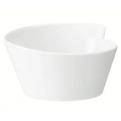 New Wave White Porcelain Large Round Rice Bowl by Villeroy & Boch