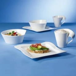 New Wave White Porcelain Small Round Rice Bowl by Villeroy & Boch -Dinnerware Shop white villeroy boch bowls 1025251901 31 1000