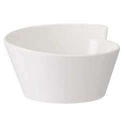 New Wave White Porcelain Small Round Rice Bowl by Villeroy & Boch