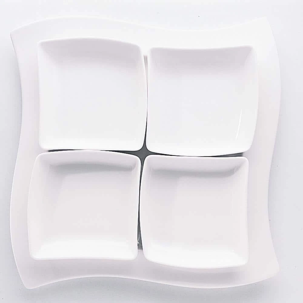 New Wave White 4.75 in. Square Individual Bowl by Villeroy & Boch 7 New Wave White 4.75 in. Square Individual Bowl by Villeroy & Boch - Image 5