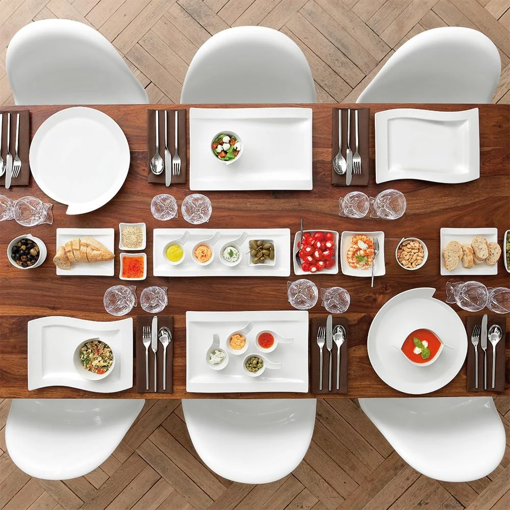 New Wave White 4.75 in. Square Individual Bowl by Villeroy & Boch 5 New Wave White 4.75 in. Square Individual Bowl by Villeroy & Boch - Image 3