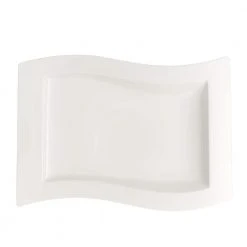 New Wave White Porcelain Gourmet Plate by Villeroy & Boch