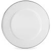12.5 in. Solid White Enamelware Round Charger Plate Set of 2 by Golden Rabbit -Dinnerware Shop whites golden rabbit charger plates ww26s2 64 1000
