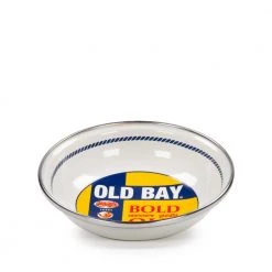 Old Bay 4 oz. Enameled Steel Round Tasting Bowl Set of 6 by Golden Rabbit