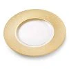 13 in. D Glass Chargers with Gold Border Set of 4 by C T Classic Touch