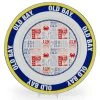 12.5 in. Old Bay Enameled Steel Round Charger Set of 2 by Golden Rabbit -Dinnerware Shop yellows golds golden rabbit charger plates ob26s2 64 1000